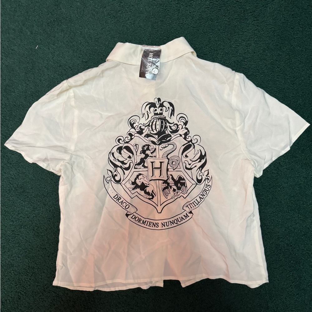 Harry Potter Hogwarts Crest Button-down Shirt